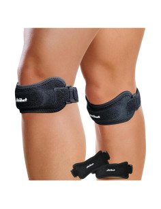 Correas de Tendón Patelar HiRui - Alivio Dolor Rodilla Negro