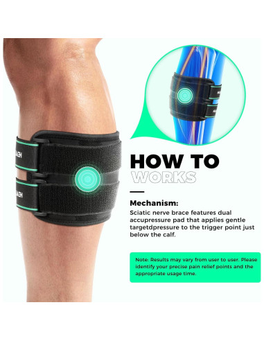 Faja Ciática Healrecux con Almohadillas de Presión - Alivio Dolor