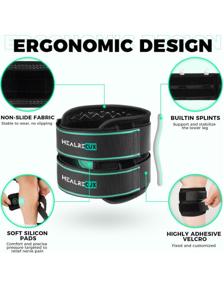 Faja Ciática Healrecux con Almohadillas de Presión - Alivio Dolor
