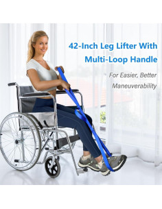 Cinta para levantar piernas Nourislif 106.68 cm azul 2