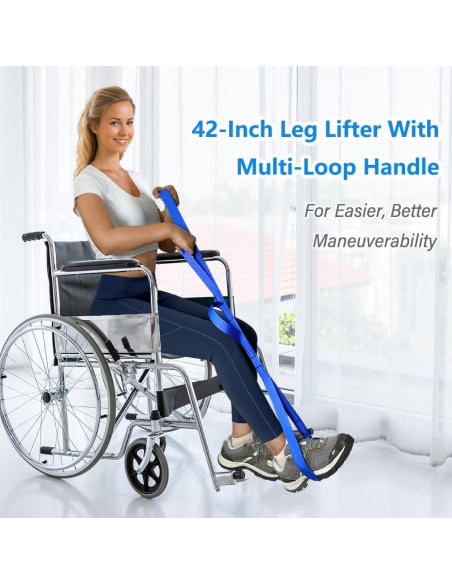 Cinta para levantar piernas Nourislif 106.68 cm azul