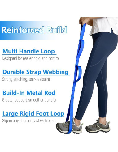 Cinta para levantar piernas Nourislif 106.68 cm azul