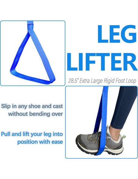 Cinta para levantar piernas Nourislif 106.68 cm azul