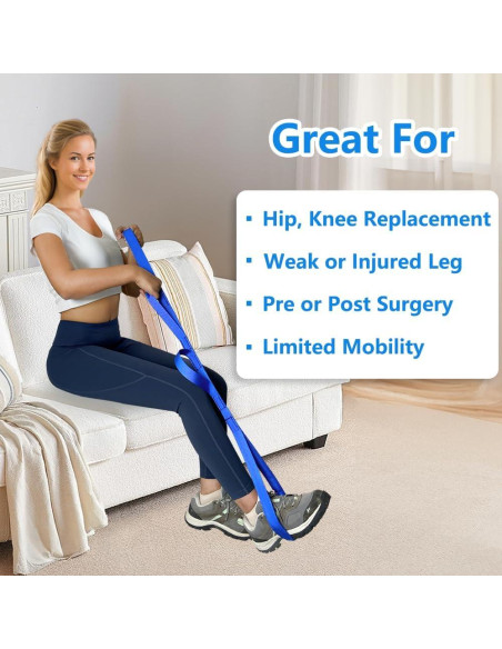 Cinta para levantar piernas Nourislif 106.68 cm azul