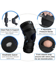 Rodillera con Bisagra Timtakbo XL - Alivio Dolor Rodilla 2