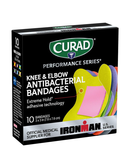 CURAD Curitas Antibacterianas IRONMAN 10 Unidades 7.62 cm