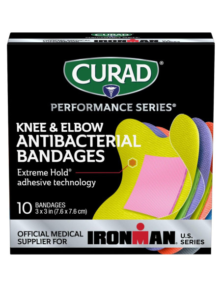 CURAD Curitas Antibacterianas IRONMAN 10 Unidades 7.62 cm