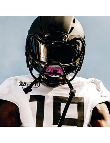 Protector Bucal de Fútbol Battle Oxygen - Talla Única Rojo