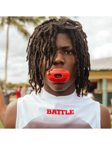 Protector Bucal de Fútbol Battle Oxygen - Talla Única Rojo Protector Bucal de Fútbol Battle Oxygen - Talla Única Rojo