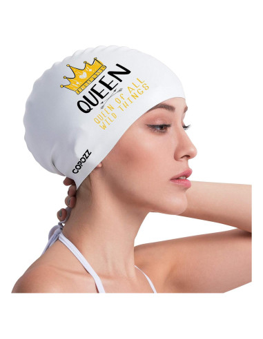 Gorra de Natación COPOZZ de Silicona para Adultos Unisex