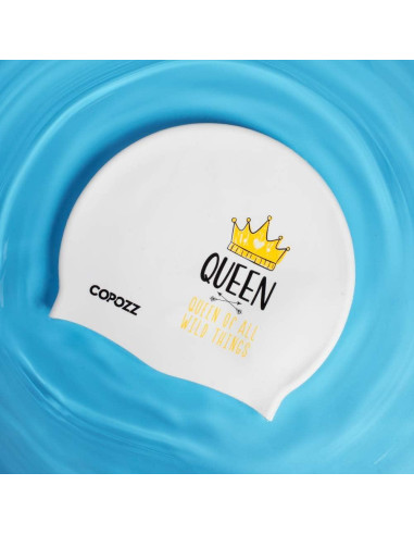Gorra de Natación COPOZZ de Silicona para Adultos Unisex