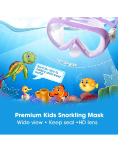 Máscara de Buceo para Niños EXP VISION 1700k Antivaho 2