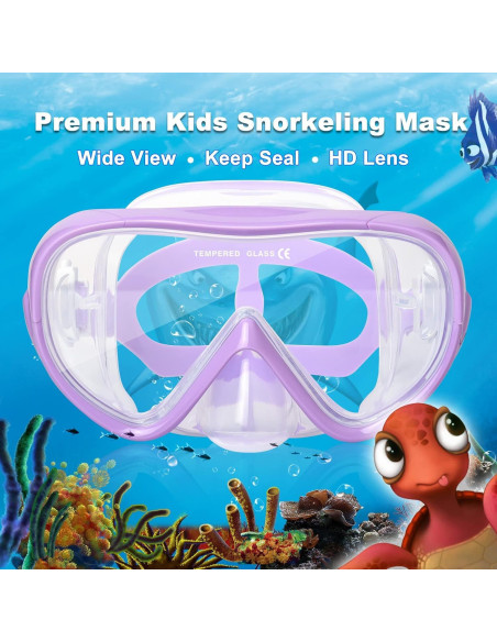 Máscara de Buceo para Niños EXP VISION 1700k Antivaho