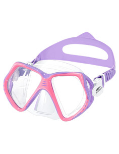 Gafas de natación para niños EverSport con cubierta nasal rosa