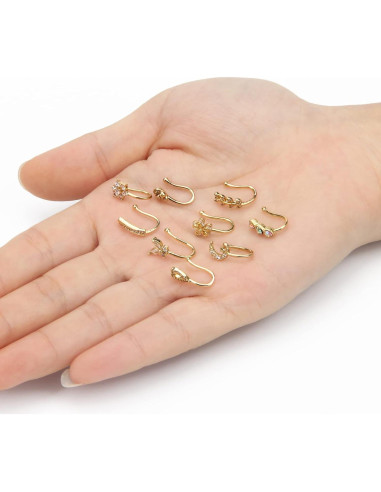CrazyPiercing Anillo Falso de Nariz Clip 9 Piezas para Mujer