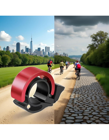 Bocina Invisible Jowxsx para Bicicleta de Montaña Roja