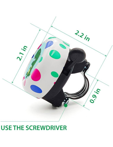 Timbre de Bicicleta ONIPAX Sonido Fuerte Dinosaurio Colorido