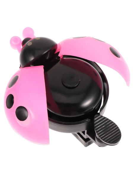 Timbre de Bicicleta BESPORTBLE Mariquita Rosa, Sonido Claro Timbre de Bicicleta BESPORTBLE Mariquita Rosa, Sonido Claro