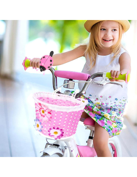 Timbre de Bicicleta BESPORTBLE Mariquita Rosa, Sonido Claro Timbre de Bicicleta BESPORTBLE Mariquita Rosa, Sonido Claro