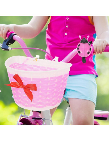 Timbre de Bicicleta BESPORTBLE Mariquita Rosa, Sonido Claro