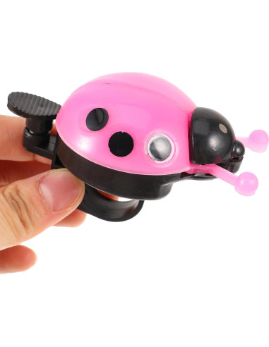 Timbre de Bicicleta BESPORTBLE Mariquita Rosa, Sonido Claro