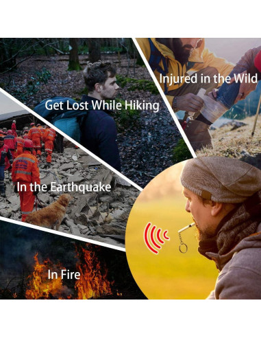 Campana de Oso Ruidosa NedFoss 120dB con Silbato y Mosquetón