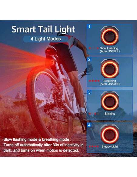 Luz Trasera Inteligente NineLeaf KS-SF33R con Alarma 113dB