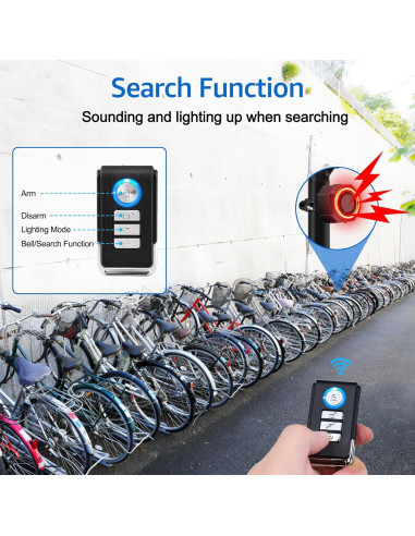 Luz Trasera Inteligente NineLeaf KS-SF33R con Alarma 113dB