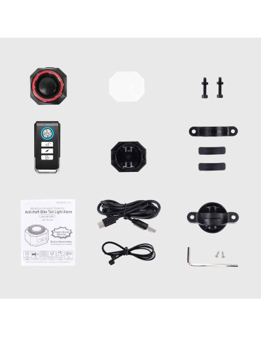 Luz Trasera Inteligente NineLeaf KS-SF33R con Alarma 113dB