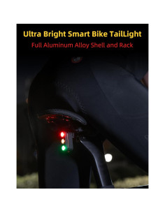 Luz Trasera Recargable ROCKBROS para Bicicleta IPX6 120 Lúmenes 2