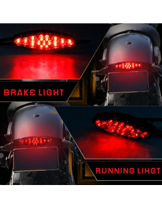 Luz Trasera LED QUASCO Ahumada 12V para Motocicleta y ATV 2