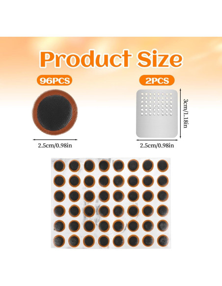 Kit de reparación de neumáticos de bicicleta Psyqtsuary 96 piezas Kit de reparación de neumáticos de bicicleta Psyqtsuary 96 piezas