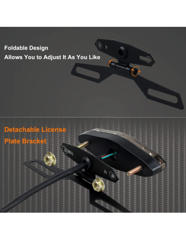 Luz Trasera LED QUASCO Ahumada 12V para Motocicleta y ATV