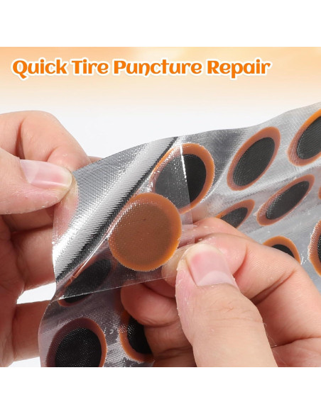Kit de reparación de neumáticos de bicicleta Psyqtsuary 96 piezas Kit de reparación de neumáticos de bicicleta Psyqtsuary 96 piezas