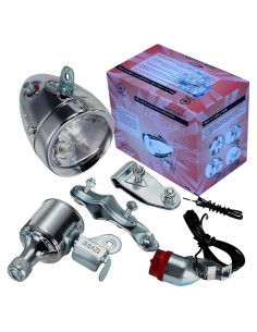 Kit de Luz Delantera y Trasera Dinamo PROCOMPANY 12V 6W