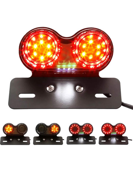 Luz Trasera LED WELNENT 12V Impermeable para Motocicletas