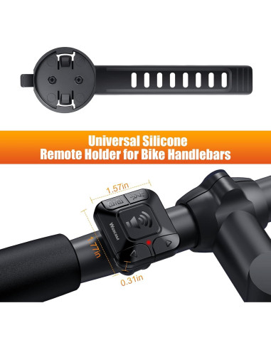 Control Remoto Inalámbrico WSDCAM para Luz Trasera de Bicicleta