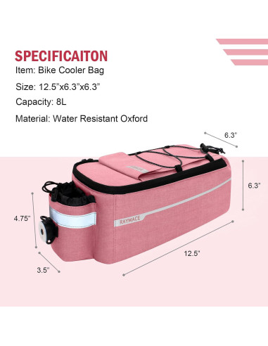 Bolsa de Maletero RAYMACE con Luz LED y Aislamiento 8L