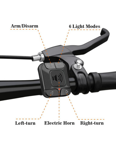 Control Remoto Inalámbrico WSDCAM para Luz Trasera de Bicicleta