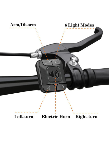 Control Remoto Inalámbrico WSDCAM para Luz Trasera de Bicicleta