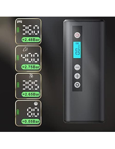 Bomba de Aire Eléctrica Portátil HANDSONIC 150 PSI Recargable 2