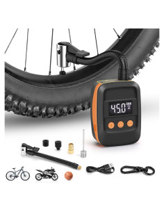 Bomba de Bicicleta Eléctrica Mini Genérico 150 PSI Portátil