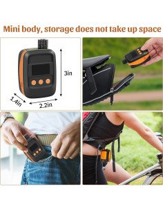 Bomba de Bicicleta Eléctrica Mini Genérico 150 PSI Portátil 2