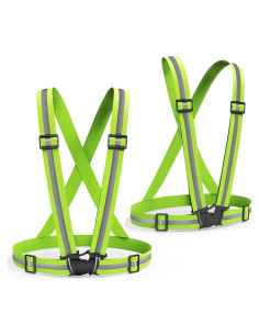 Chaleco Reflectante Ghzaocu Ajustable para Correr y Ciclismo