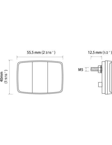 Reflector Frontal de Bicicleta MFC PRO Blanco 7.9x7.6cm