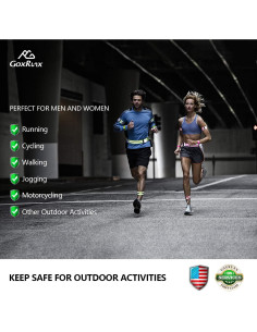 Bandas Reflectantes GoxRunx 6 Piezas Ajustables para Correr 2