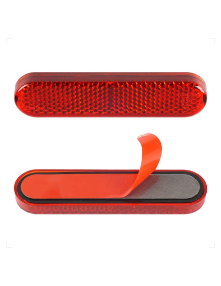Reflectores Rojos Autoadhesivos Evermotor 8.7 cm para Motocicleta