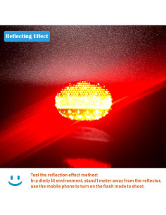 Reflector Ovalado para Guardabarros Trasero WELNENT - Alta Visibilidad 2