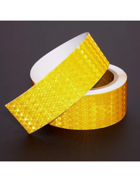 Cinta Reflectante Amarilla Juvo Plus 5.08 cm x 9.14 m