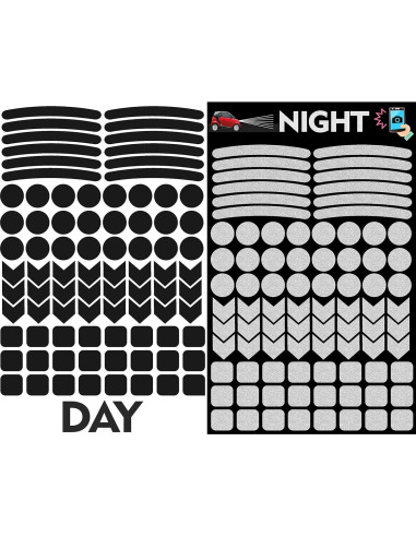 84 Calcomanías Reflectantes SkinoEu para Bicicleta y Moto